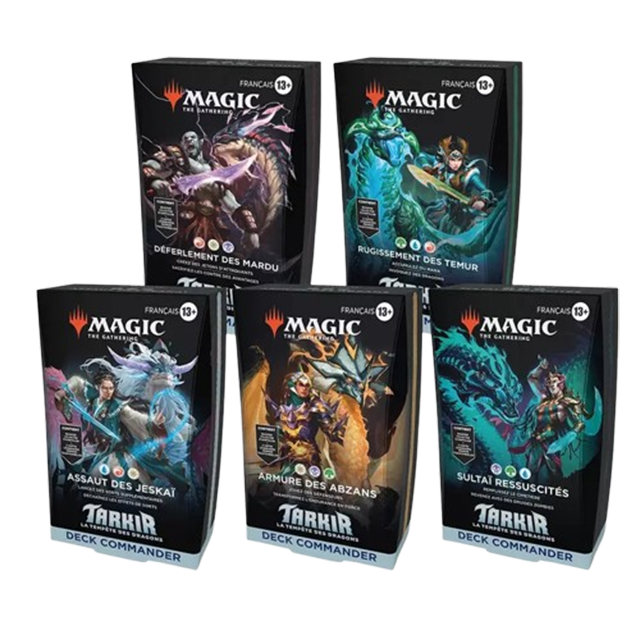 LOT DE 5 DECK COMMANDER - MTG - TARKIR : DRAGONSTORM