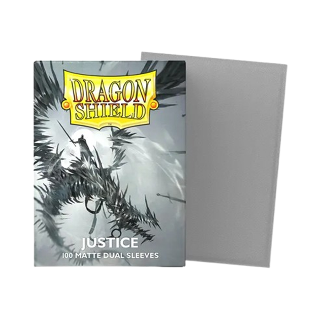 100 POCHETTES DRAGON SHIELD – DUAL MATTE – JUSTICE