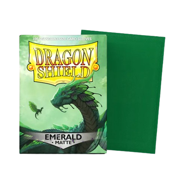 100 Pochettes Dragon Shield – Matte – Émeraude