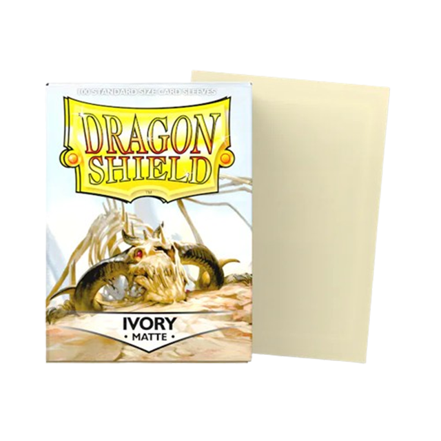 100 Pochettes Dragon Shield – Matte – Ivory