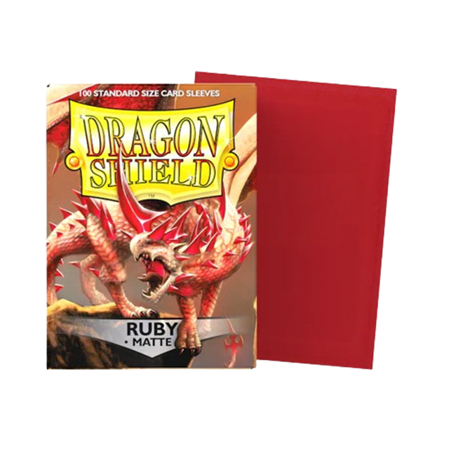 100 Pochettes Dragon Shield – Matte – Rubis