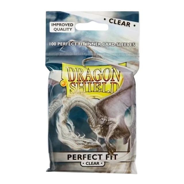 100 Pochettes Dragon Shield – Perfect Fit – Clear