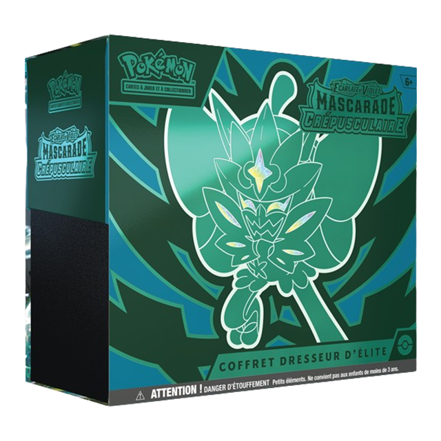 COFFRET DRESSEUR D'ÉLITE POKÉMON - ETB - OGERPON - EV 6 - MASCARADE CRÉPUSCULAIRE
